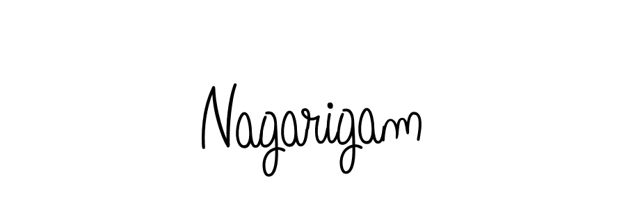 How to make Nagarigam name signature. Use Angelique-Rose-font-FFP style for creating short signs online. This is the latest handwritten sign. Nagarigam signature style 5 images and pictures png