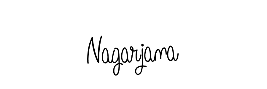 How to make Nagarjana name signature. Use Angelique-Rose-font-FFP style for creating short signs online. This is the latest handwritten sign. Nagarjana signature style 5 images and pictures png