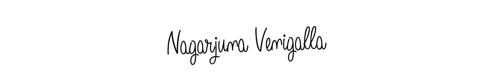 The best way (Angelique-Rose-font-FFP) to make a short signature is to pick only two or three words in your name. The name Nagarjuna Venigalla include a total of six letters. For converting this name. Nagarjuna Venigalla signature style 5 images and pictures png