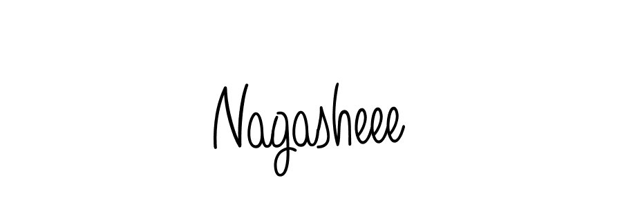 Design your own signature with our free online signature maker. With this signature software, you can create a handwritten (Angelique-Rose-font-FFP) signature for name Nagasheee. Nagasheee signature style 5 images and pictures png