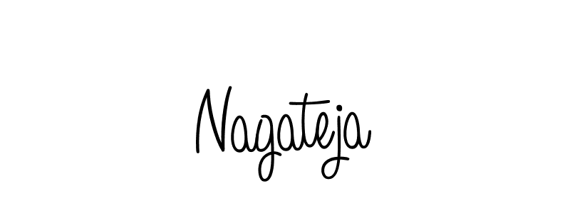 Make a beautiful signature design for name Nagateja. With this signature (Angelique-Rose-font-FFP) style, you can create a handwritten signature for free. Nagateja signature style 5 images and pictures png