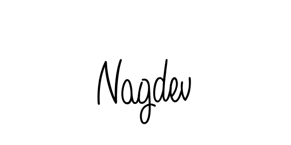 Design your own signature with our free online signature maker. With this signature software, you can create a handwritten (Angelique-Rose-font-FFP) signature for name Nagdev. Nagdev signature style 5 images and pictures png
