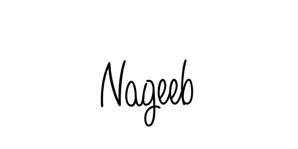 Angelique-Rose-font-FFP is a professional signature style that is perfect for those who want to add a touch of class to their signature. It is also a great choice for those who want to make their signature more unique. Get Nageeb name to fancy signature for free. Nageeb signature style 5 images and pictures png