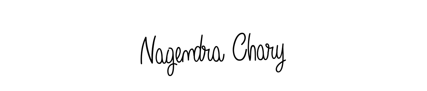 Use a signature maker to create a handwritten signature online. With this signature software, you can design (Angelique-Rose-font-FFP) your own signature for name Nagendra Chary. Nagendra Chary signature style 5 images and pictures png