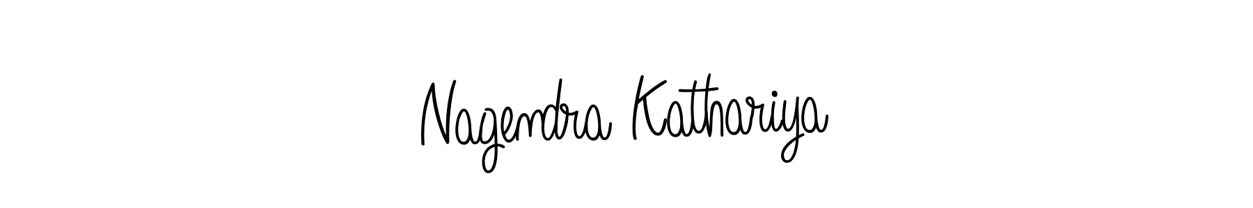 Nagendra Kathariya stylish signature style. Best Handwritten Sign (Angelique-Rose-font-FFP) for my name. Handwritten Signature Collection Ideas for my name Nagendra Kathariya. Nagendra Kathariya signature style 5 images and pictures png