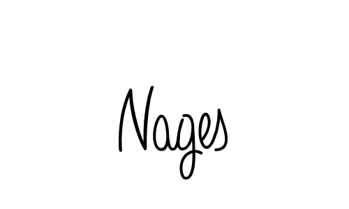 The best way (Angelique-Rose-font-FFP) to make a short signature is to pick only two or three words in your name. The name Nages include a total of six letters. For converting this name. Nages signature style 5 images and pictures png