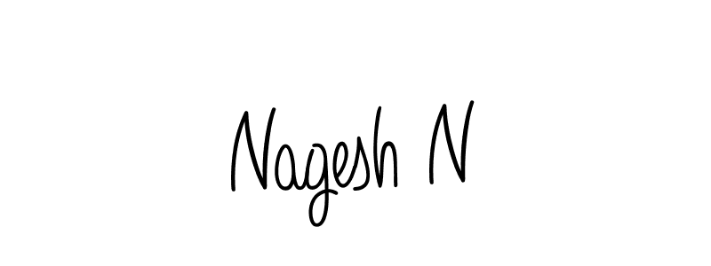 How to Draw Nagesh N signature style? Angelique-Rose-font-FFP is a latest design signature styles for name Nagesh N. Nagesh N signature style 5 images and pictures png