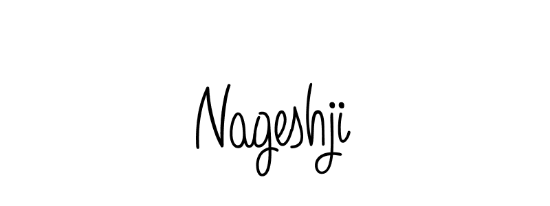 How to Draw Nageshji signature style? Angelique-Rose-font-FFP is a latest design signature styles for name Nageshji. Nageshji signature style 5 images and pictures png