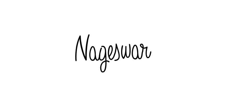 Design your own signature with our free online signature maker. With this signature software, you can create a handwritten (Angelique-Rose-font-FFP) signature for name Nageswar. Nageswar signature style 5 images and pictures png