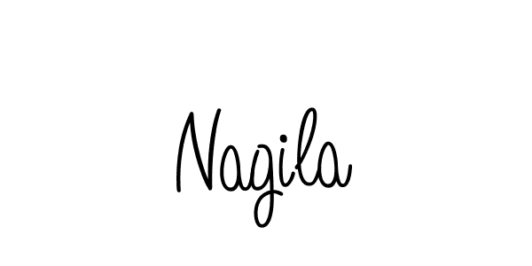 The best way (Angelique-Rose-font-FFP) to make a short signature is to pick only two or three words in your name. The name Nagila include a total of six letters. For converting this name. Nagila signature style 5 images and pictures png