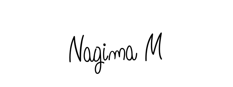 You can use this online signature creator to create a handwritten signature for the name Nagima M. This is the best online autograph maker. Nagima M signature style 5 images and pictures png