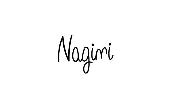 Use a signature maker to create a handwritten signature online. With this signature software, you can design (Angelique-Rose-font-FFP) your own signature for name Nagini. Nagini signature style 5 images and pictures png