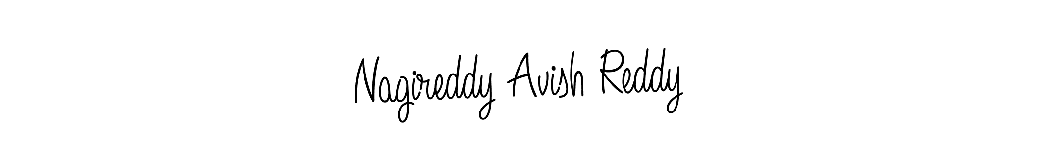 Design your own signature with our free online signature maker. With this signature software, you can create a handwritten (Angelique-Rose-font-FFP) signature for name Nagireddy Avish Reddy. Nagireddy Avish Reddy signature style 5 images and pictures png