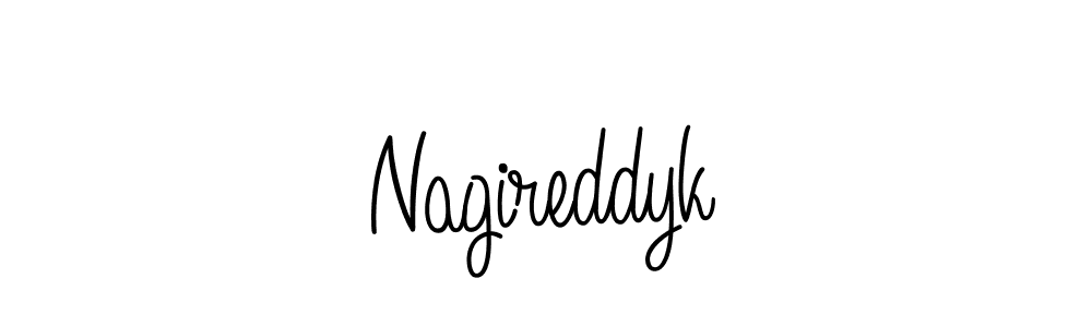 Create a beautiful signature design for name Nagireddyk. With this signature (Angelique-Rose-font-FFP) fonts, you can make a handwritten signature for free. Nagireddyk signature style 5 images and pictures png