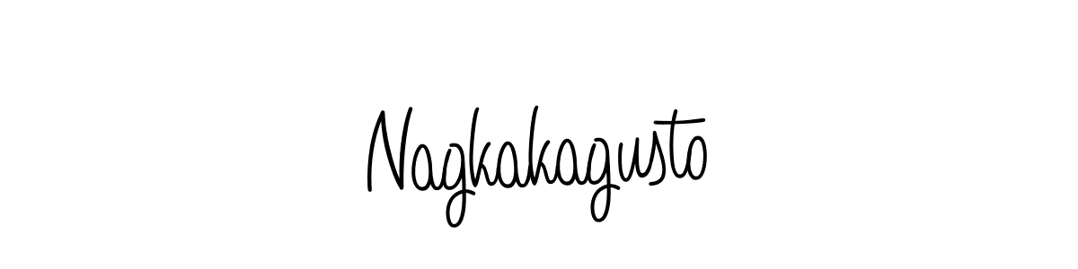 Make a beautiful signature design for name Nagkakagusto. With this signature (Angelique-Rose-font-FFP) style, you can create a handwritten signature for free. Nagkakagusto signature style 5 images and pictures png