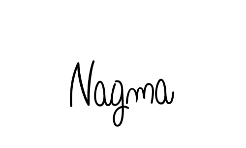 How to make Nagma name signature. Use Angelique-Rose-font-FFP style for creating short signs online. This is the latest handwritten sign. Nagma signature style 5 images and pictures png