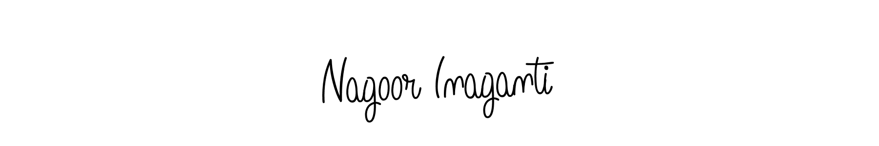 This is the best signature style for the Nagoor Inaganti  name. Also you like these signature font (Angelique-Rose-font-FFP). Mix name signature. Nagoor Inaganti  signature style 5 images and pictures png