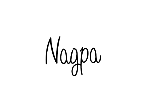 You should practise on your own different ways (Angelique-Rose-font-FFP) to write your name (Nagpa) in signature. don't let someone else do it for you. Nagpa signature style 5 images and pictures png