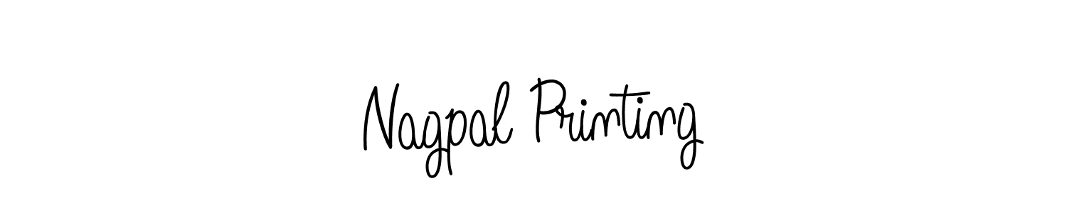 Nagpal Printing stylish signature style. Best Handwritten Sign (Angelique-Rose-font-FFP) for my name. Handwritten Signature Collection Ideas for my name Nagpal Printing. Nagpal Printing signature style 5 images and pictures png