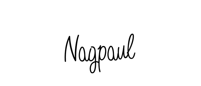 Make a beautiful signature design for name Nagpaul. With this signature (Angelique-Rose-font-FFP) style, you can create a handwritten signature for free. Nagpaul signature style 5 images and pictures png