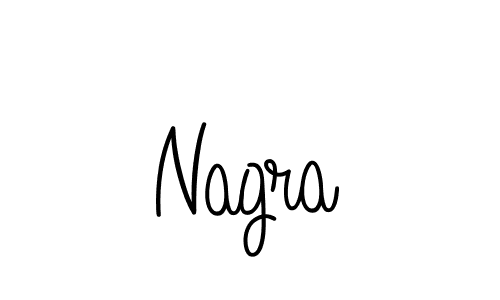 Make a beautiful signature design for name Nagra. With this signature (Angelique-Rose-font-FFP) style, you can create a handwritten signature for free. Nagra signature style 5 images and pictures png