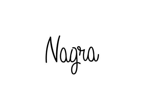 Design your own signature with our free online signature maker. With this signature software, you can create a handwritten (Angelique-Rose-font-FFP) signature for name Nagra. Nagra signature style 5 images and pictures png