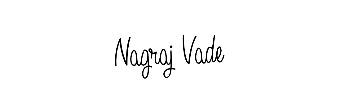 Use a signature maker to create a handwritten signature online. With this signature software, you can design (Angelique-Rose-font-FFP) your own signature for name Nagraj Vade. Nagraj Vade signature style 5 images and pictures png