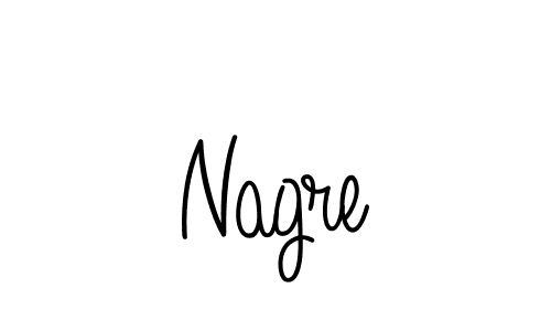 Nagre stylish signature style. Best Handwritten Sign (Angelique-Rose-font-FFP) for my name. Handwritten Signature Collection Ideas for my name Nagre. Nagre signature style 5 images and pictures png