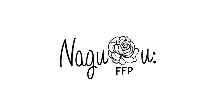 How to make Nagu4u: signature? Angelique-Rose-font-FFP is a professional autograph style. Create handwritten signature for Nagu4u: name. Nagu4u: signature style 5 images and pictures png