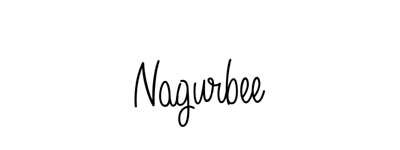 Nagurbee stylish signature style. Best Handwritten Sign (Angelique-Rose-font-FFP) for my name. Handwritten Signature Collection Ideas for my name Nagurbee. Nagurbee signature style 5 images and pictures png
