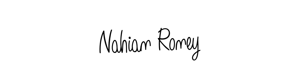 Check out images of Autograph of Nahian Roney name. Actor Nahian Roney Signature Style. Angelique-Rose-font-FFP is a professional sign style online. Nahian Roney signature style 5 images and pictures png