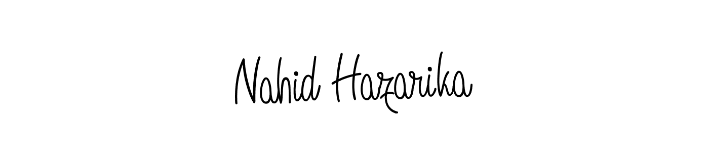 Make a beautiful signature design for name Nahid Hazarika. Use this online signature maker to create a handwritten signature for free. Nahid Hazarika signature style 5 images and pictures png