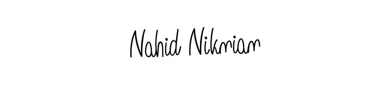 Make a beautiful signature design for name Nahid Niknian. Use this online signature maker to create a handwritten signature for free. Nahid Niknian signature style 5 images and pictures png