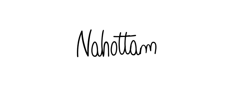 Design your own signature with our free online signature maker. With this signature software, you can create a handwritten (Angelique-Rose-font-FFP) signature for name Nahottam. Nahottam signature style 5 images and pictures png