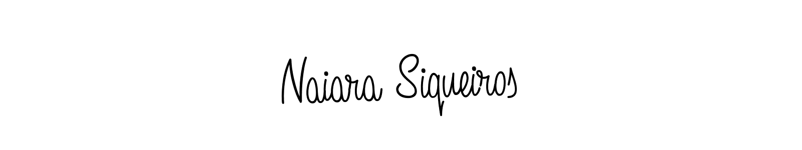 How to make Naiara Siqueiros name signature. Use Angelique-Rose-font-FFP style for creating short signs online. This is the latest handwritten sign. Naiara Siqueiros signature style 5 images and pictures png