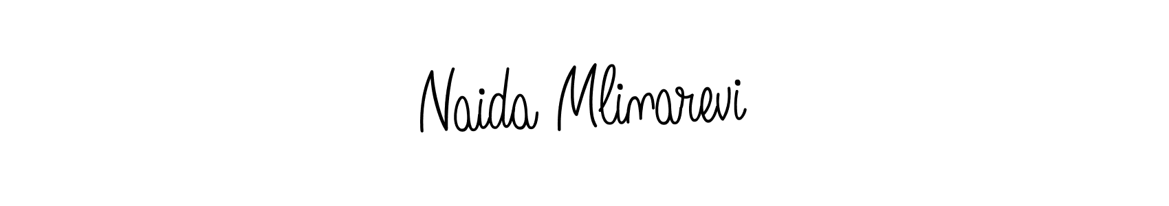Make a short Naida Mlinarević signature style. Manage your documents anywhere anytime using Angelique-Rose-font-FFP. Create and add eSignatures, submit forms, share and send files easily. Naida Mlinarević signature style 5 images and pictures png
