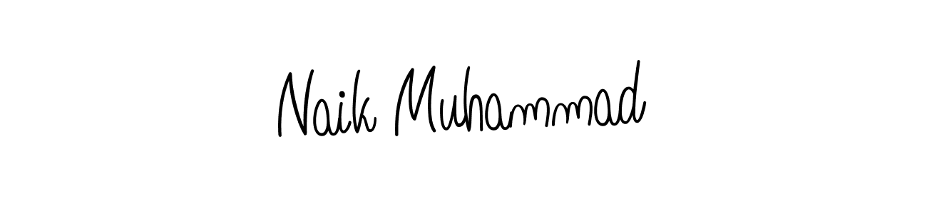 How to make Naik Muhammad signature? Angelique-Rose-font-FFP is a professional autograph style. Create handwritten signature for Naik Muhammad name. Naik Muhammad signature style 5 images and pictures png