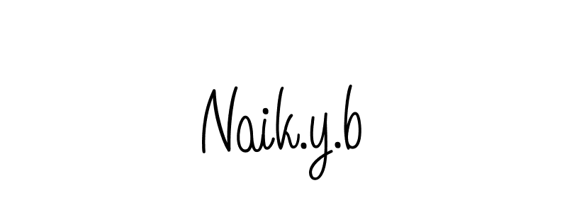 How to make Naik.y.b name signature. Use Angelique-Rose-font-FFP style for creating short signs online. This is the latest handwritten sign. Naik.y.b signature style 5 images and pictures png