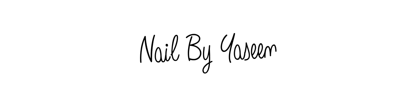 Nail By Yaseen stylish signature style. Best Handwritten Sign (Angelique-Rose-font-FFP) for my name. Handwritten Signature Collection Ideas for my name Nail By Yaseen. Nail By Yaseen signature style 5 images and pictures png