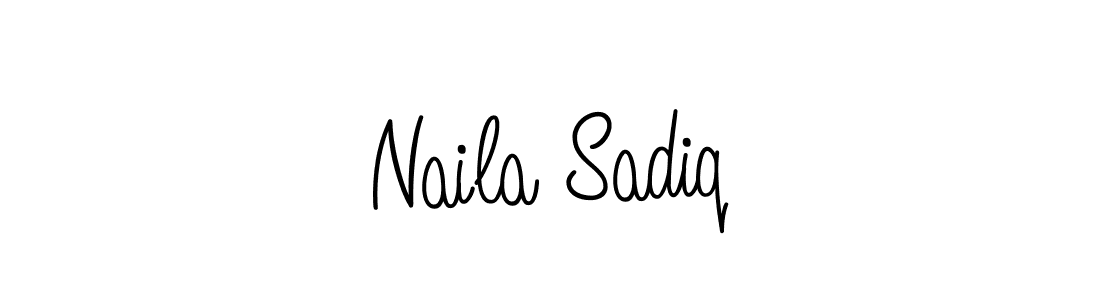 Also we have Naila Sadiq name is the best signature style. Create professional handwritten signature collection using Angelique-Rose-font-FFP autograph style. Naila Sadiq signature style 5 images and pictures png