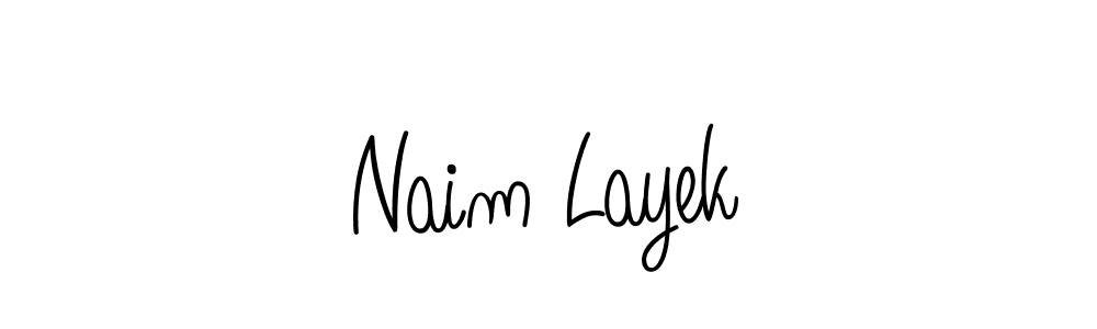 Naim Layek stylish signature style. Best Handwritten Sign (Angelique-Rose-font-FFP) for my name. Handwritten Signature Collection Ideas for my name Naim Layek. Naim Layek signature style 5 images and pictures png