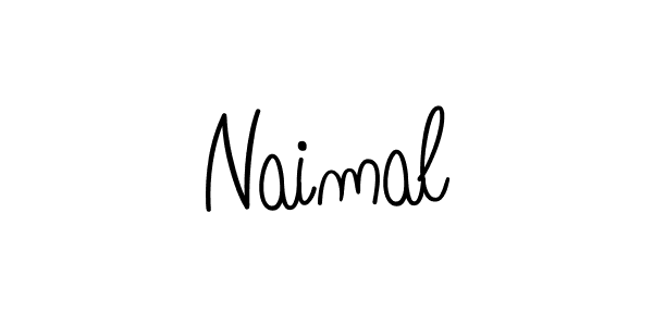 Design your own signature with our free online signature maker. With this signature software, you can create a handwritten (Angelique-Rose-font-FFP) signature for name Naimal. Naimal signature style 5 images and pictures png