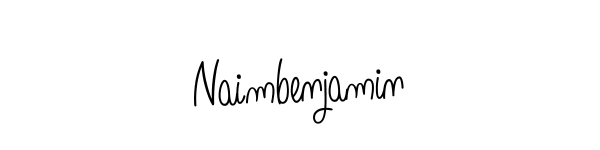 Naimbenjamin stylish signature style. Best Handwritten Sign (Angelique-Rose-font-FFP) for my name. Handwritten Signature Collection Ideas for my name Naimbenjamin. Naimbenjamin signature style 5 images and pictures png