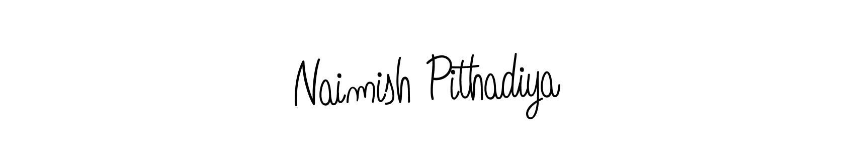The best way (Angelique-Rose-font-FFP) to make a short signature is to pick only two or three words in your name. The name Naimish Pithadiya include a total of six letters. For converting this name. Naimish Pithadiya signature style 5 images and pictures png