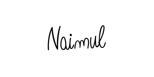 Create a beautiful signature design for name Naimul. With this signature (Angelique-Rose-font-FFP) fonts, you can make a handwritten signature for free. Naimul signature style 5 images and pictures png