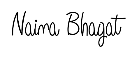 Create your official email sign-off with Naina Bhagat name in Angelique-Rose-font-FFP style. Crisp, clean, and perfectly legible across all screens. Naina Bhagat signature style 5 images and pictures png