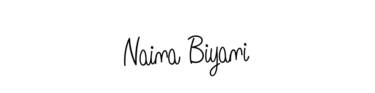 Make a beautiful signature design for name Naina Biyani. Use this online signature maker to create a handwritten signature for free. Naina Biyani signature style 5 images and pictures png