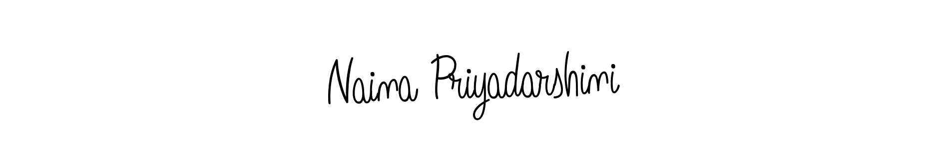 You should practise on your own different ways (Angelique-Rose-font-FFP) to write your name (Naina Priyadarshini) in signature. don't let someone else do it for you. Naina Priyadarshini signature style 5 images and pictures png