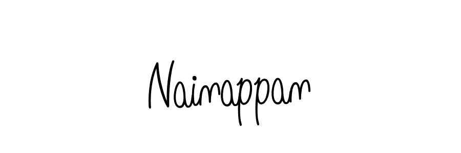 Use a signature maker to create a handwritten signature online. With this signature software, you can design (Angelique-Rose-font-FFP) your own signature for name Nainappan. Nainappan signature style 5 images and pictures png