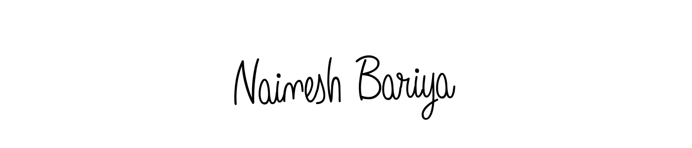 Once you've used our free online signature maker to create your best signature Angelique-Rose-font-FFP style, it's time to enjoy all of the benefits that Nainesh Bariya name signing documents. Nainesh Bariya signature style 5 images and pictures png